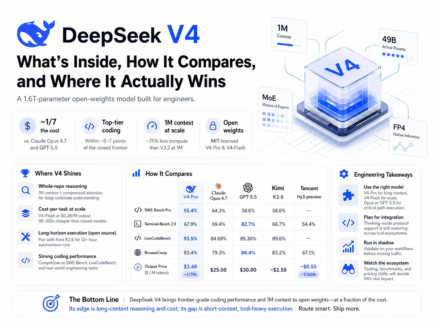 DeepSeek V4: What's Inside, How It Compares, and Where It Actually Wins