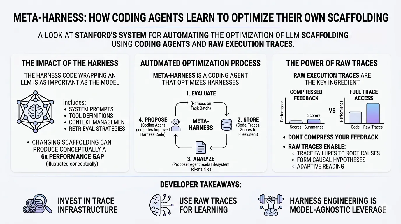 Meta Harnesses: How Coding Agents Learn to Optimize Their Own Scaffolding